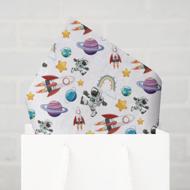 Weltraum-Decoupage Seidenpapier (Geschenktüte)