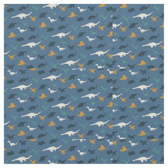 Weltraum-Dinosaurier-Muster Stoff (Nahaufnahme)
