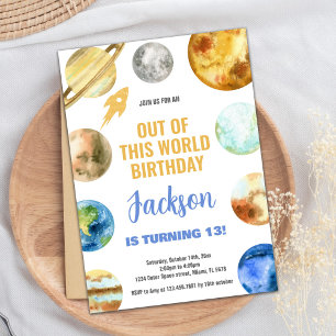 Weltraum-Einladungen Einladung