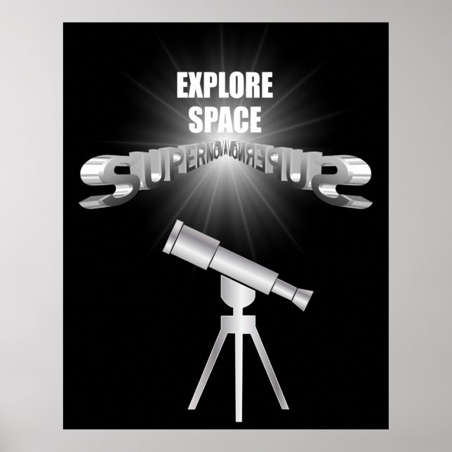 Weltraum erkunden poster (Vorne)