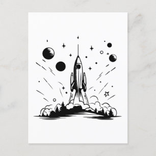Weltraum-Fans perfekte Geschenkidee für Kinder Postkarte