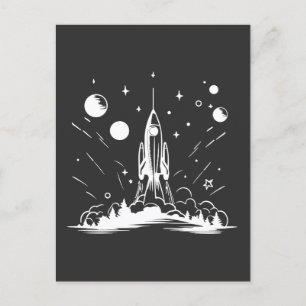 Weltraum-Fans perfekte Geschenkidee für Kinder Postkarte