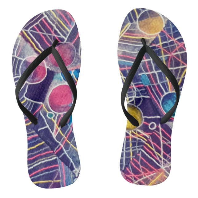 Weltraum Flip Flops (Fußbett)