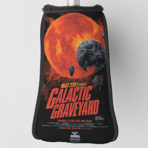 Weltraum-Friedhof-Totenkopf-Halloween-Galaxie der  Golf Headcover