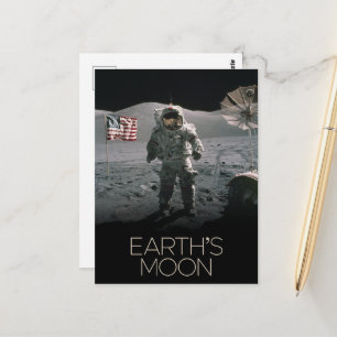Weltraum, Galaxie, Sonnensystem, Mond der Erde Postkarte