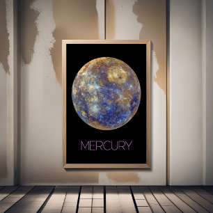Weltraum, Galaxie, Sonnensystem, Planet-Merkur Fotodruck
