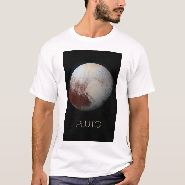 Weltraum, Galaxie, Sonnensystem, Planet Pluto T-Shirt (Vorderseite)