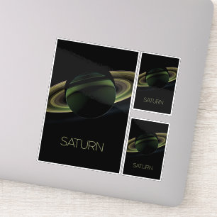 Weltraum, Galaxie, Sonnensystem, Planet Saturn Aufkleber