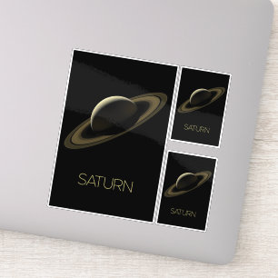 Weltraum, Galaxie, Sonnensystem, Planet Saturn Aufkleber
