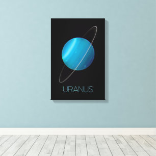 Weltraum, Galaxie, Sonnensystem, Planet Uranus Leinwanddruck