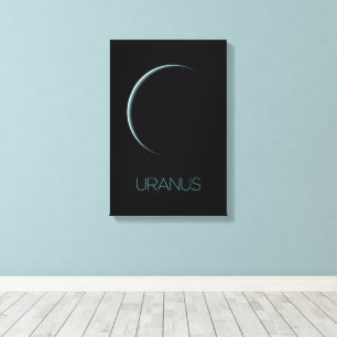Weltraum, Galaxie, Sonnensystem, Planet Uranus Leinwanddruck