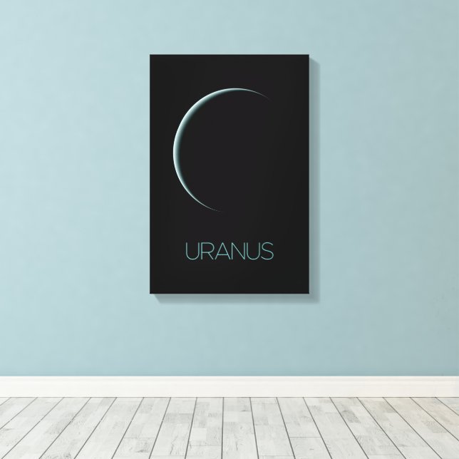Weltraum, Galaxie, Sonnensystem, Planet Uranus Leinwanddruck (Insitu (Holzboden))