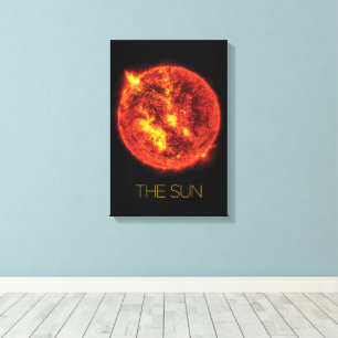 Weltraum, Galaxie, Sonnensystem, Sterne, die Sonne Leinwanddruck