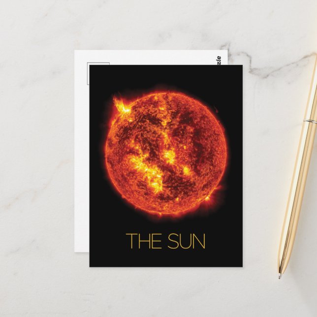 Weltraum, Galaxie, Sonnensystem, Sterne, die Sonne Postkarte (Vorderseite/Rückseite Beispiel)