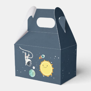 Weltraum - Geburtstag - Box Rocket Astronaut Geschenkschachtel