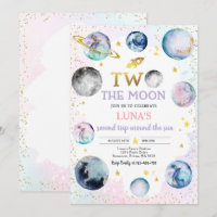 Weltraum Geburtstagsparty Two The Moon 2. Geburtst