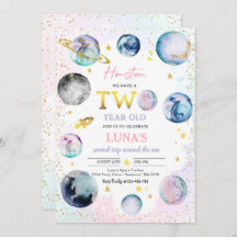 Weltraum Geburtstagsparty zweite Reise um die Sonn