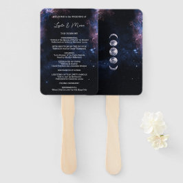 Weltraum Himmelfahrt Mystical Starry Night Wedding Fächer