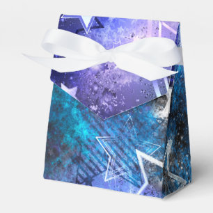 Weltraum-Hintergrund mit Sternen Geschenkschachtel