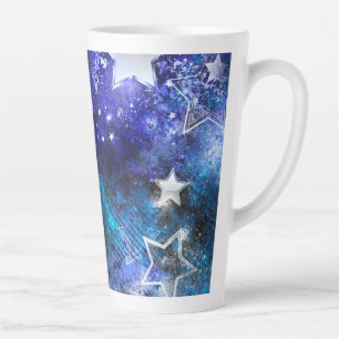 Weltraum-Hintergrund mit Sternen Milchtasse