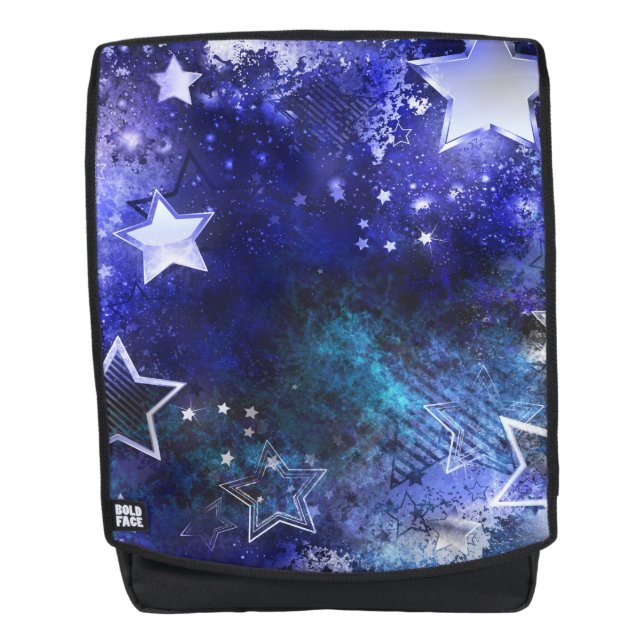 Weltraum-Hintergrund mit Sternen Rucksack (Vorderseite)