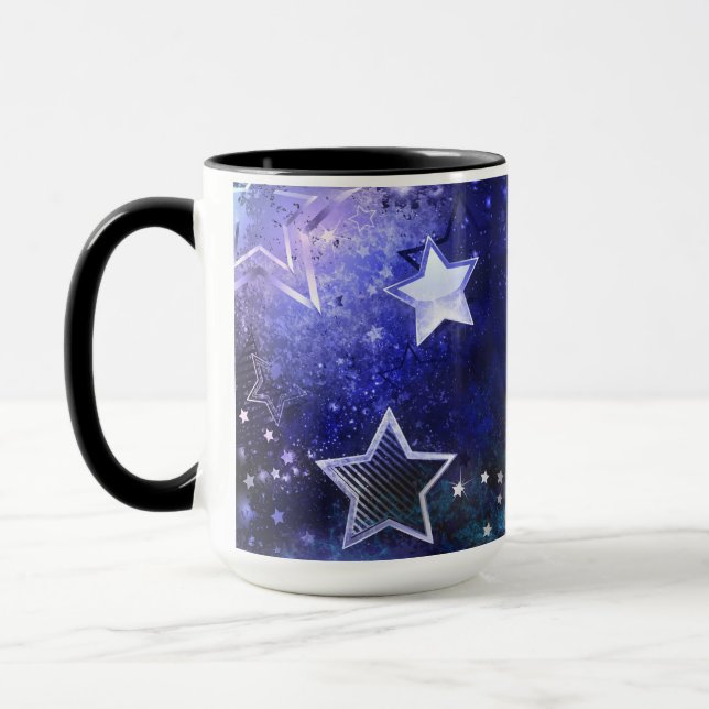 Weltraum-Hintergrund mit Sternen Tasse (Links)