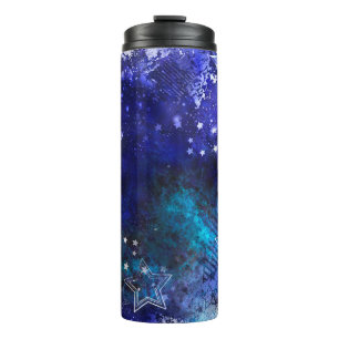 Weltraum-Hintergrund mit Sternen Thermosbecher