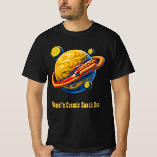 Weltraum Hot Dog Senf Planet Umlaufbahn T-Shirt