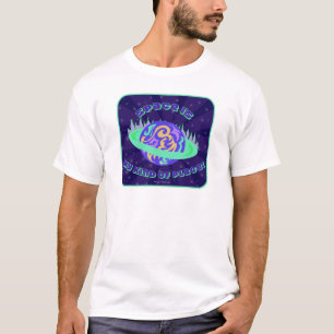 Weltraum ist meine Art von Ort Funny Astro Cartoon T-Shirt