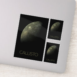 Weltraum, Kosmos, Sonnensystem, Mond Callisto Aufkleber