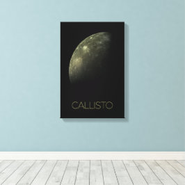 Weltraum, Kosmos, Sonnensystem, Mond Callisto Leinwanddruck