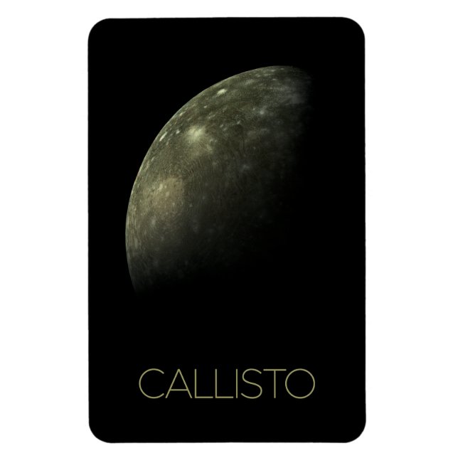 Weltraum, Kosmos, Sonnensystem, Mond Callisto Magnet (Vertikal)
