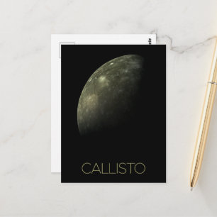 Weltraum, Kosmos, Sonnensystem, Mond Callisto Postkarte