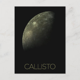 Weltraum, Kosmos, Sonnensystem, Mond Callisto Postkarte