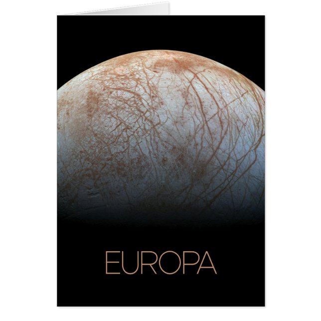 Weltraum, Kosmos, Sonnensystem, Mond Europa (Vorne)