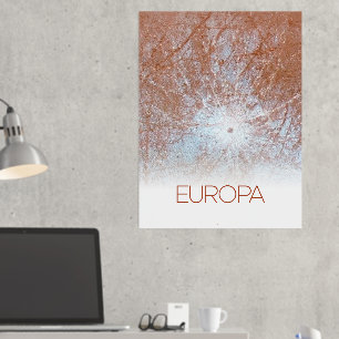 Weltraum, Kosmos, Sonnensystem, Mond Europa Foliendrucke