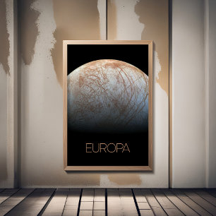Weltraum, Kosmos, Sonnensystem, Mond Europa Fotodruck