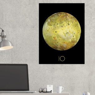 Weltraum, Kosmos, Sonnensystem, Mond-IO Foliendrucke