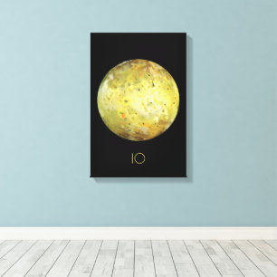Weltraum, Kosmos, Sonnensystem, Mond-IO Leinwanddruck