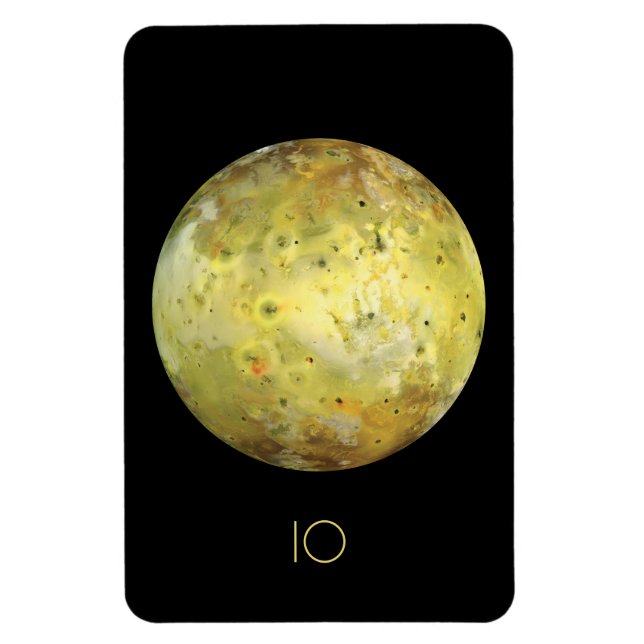 Weltraum, Kosmos, Sonnensystem, Mond-IO Magnet (Vertikal)