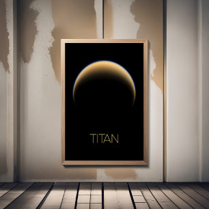 Weltraum, Kosmos, Sonnensystem, Mondtian Poster