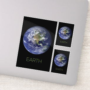 Weltraum, Kosmos, Sonnensystem, Planet Erde Aufkleber