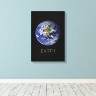 Weltraum, Kosmos, Sonnensystem, Planet Erde Leinwanddruck