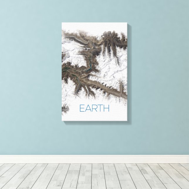Weltraum, Kosmos, Sonnensystem, Planet Erde Leinwanddruck (Insitu (Holzboden))