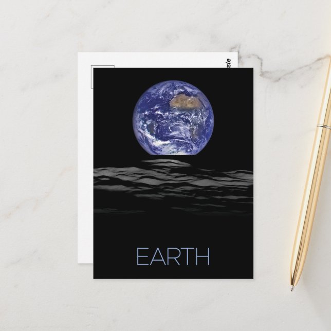 Weltraum, Kosmos, Sonnensystem, Planet Erde Postkarte (Vorderseite/Rückseite Beispiel)