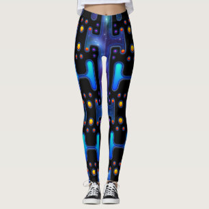 Weltraum-Mädchen Mechanischer Android Futuristisch Leggings