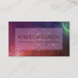 Weltraum Moderne Sacred Geometry | Neues Zeitalter Visitenkarte