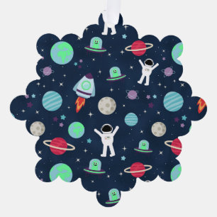 Weltraum-Muster-Illustration Ornament Karte