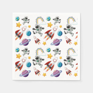 Weltraum-Papier-Servietten, Galaxie-Partyartikel Serviette
