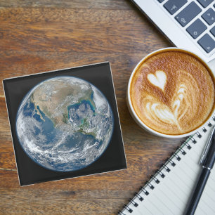 Weltraum, Planet Erde Foto, Coole Lustige Luftfahr Glasuntersetzer